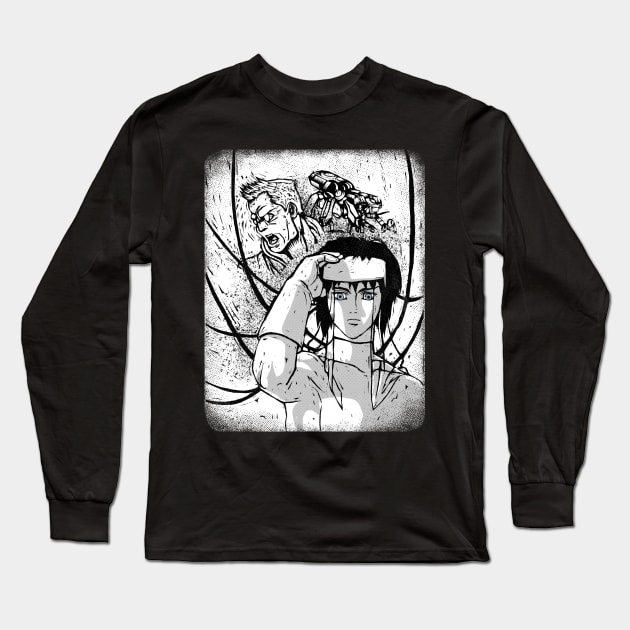 Ghost In The Shell Long Sleeve T-Shirt by Little Bad Wren 